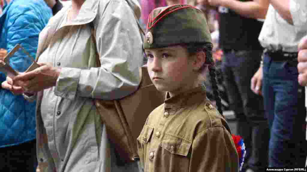 9 мая 2018, Севастополь. Кадры снятые во время проведения акции «Бессмертный полк» 