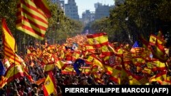 Демонстрація за єдність Іспанії в центрі Барселони, 29 жовтня 2017 року