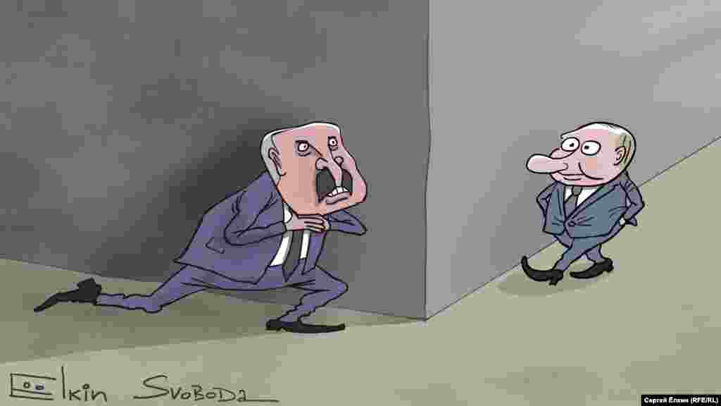 Президенти Росії та Білорусі очима художника Сергія Йолкіна. НА ЦЮ Ж ТЕМУ