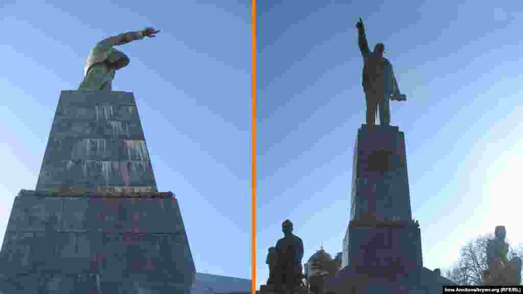 Памятник Ленину в Севастополе на вершине Центрального холма – вероятно, единственный, включающий собственную скульптурную группу: рабочих, солдат и матросов