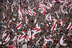 Під час Маршу нової Білорусі. Мінськ, 23 серпня 2020 року