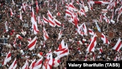 Під час Маршу нової Білорусі. Мінськ, 23 серпня 2020 року