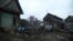 Разрушенные наводнением дома в Тулуне, Россия