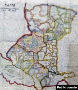 Карта вантажних станцій у справі «Запад»