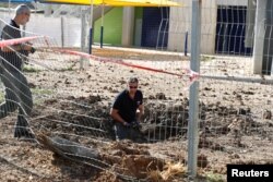 Поліцейські на місці обстрілу в Кір'ят-Ґаті, Ізраїль, 4 травня 2019 року