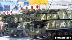 Зенітно-ракетний комлекс «Бук» під час військового параду до Дня Незалежності України. Київ, 24 серпня 2018 року