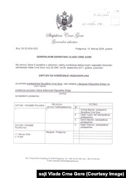 Skupština, zahtjev kabineta Andrije Mandića