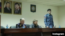 Глава Чечни представляет нового главу полиции Грозного Хас-Магомеда Кадырова