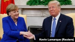 Канцлер Німеччини Ангела Меркель президент США Дональд Трамп обговорили Україну і Сирію