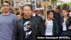 Шествие "Бессмертного полка" в Симферополе 9 мая 2017