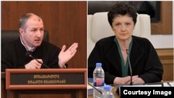 ფოტოკოლაჟი. მოსამართლე ირაკლი შვანგირაძე და პოლიტიკოსი თეა წულუკიანი