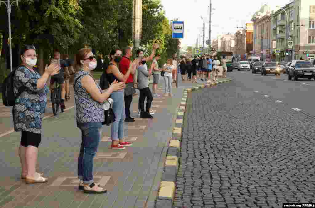  Ланцуг салідарнасьці ў Гомлі