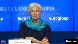 На снимке: управляющий директор МВФ Кристин Лагар