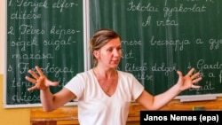 Ілюстративне фото. Урок угорської мови в середній школі №10 в Ужгороді, 11 вересня 2017 року