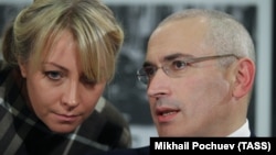 Ольга Писпанен и Михаил Ходорковский