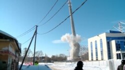 У російському Єкатеринбурзі підірвали телевежу-«візитівку міста» (відео) У російському Єкатеринбурзі підірвали телевежу-«візитівку міста» (відео)