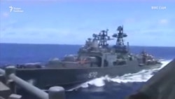 Российский эсминец чуть не столкнулся с крейсером ВМС США Российский эсминец чуть не столкнулся с крейсером ВМС США