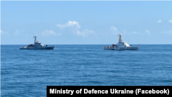 Навчання типу PASSEX між українськими і грузинськими моряками в акваторії Чорного моря