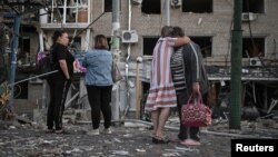 Posljedice napada na stambenu zgradu u Zaporožju 30. avgusta