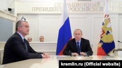 Сергій Аксьонов і Володимир Путін. Архівне фото