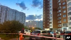 Місце падіння збитого безпілотника в Красногорську, неподалік Москви, Росія, 22 серпня 2023 року. Фото ілюстративне