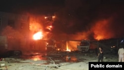 Последствия взрыва на АЗС в Дагестане. 27 сентября 2024 года