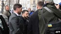 Владимир Зеленский перед конференцией в Мюнхене, 14 февраля 2025 года