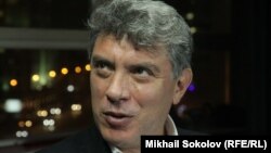 Борис Немцов в московском бюро Радио Свобода в ноябре 2014 года.