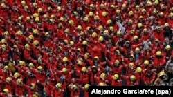 Демонстрация протеста против действий полиции (Барселона, 3 октября 2017 г.)