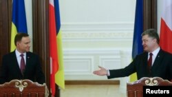 Президент Украины Петр Порошенко и президент Польши Анджей Дуда, 15 декабря, 2015 год