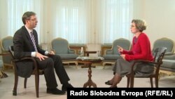 Aleksandar Vučić u razgovoru sa Sabinom Čabaravdić