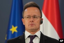 Ministrul de Externe maghiar Peter Szijjarto este alături de premierul Viktor Orban cel mai cunoscut opozant al candidaturii Ucrainei la UE.