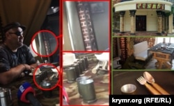 Порівняння елементів інтер’єру з поїздки в Донецьк Олександра Франчетті та оригінальних світлин із кафе «Сепар»