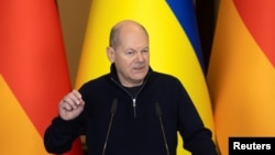 Олаф Шольц під час візиту до Києва, 2 грудня 2024 року