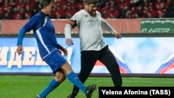 Рамзан Кадыров в матче, посвященном дню рождения Владимира Путина