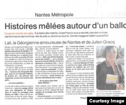 ფრანგულ მედიაში გამოქვეყნებული სტატია ქართველი მთარგმნელისა და თბილისის მერიის თანამშრომლის შესახებ