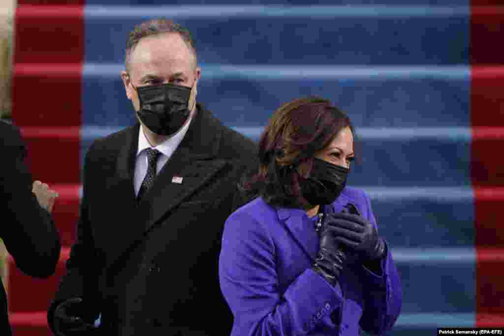 Камала Харрис с мужем 