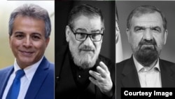 მეჰრზად ბორუჯერდი (მარცხნივ) ირანის ოფიციალურ პირებს, ალი შამხანისა (შუაში) და მოჰსენ რეზაის მამამისის მკვლელობაში ადანაშაულებს.