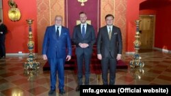 Министры иностранных дел Литвы, Польши и Украины, Вильнюс, 7 июля 2021 года