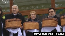 Зліва направо: Теодор Мелешкану, Лілія Гриневич та Павло Клімкін