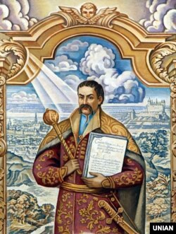 Портрет гетьмана Пилипа Орлика. Київ, Кловський палац. Насправді за життя Орлика не було створено жодного його портрету. В еміграції це було важко зробити, та й коштувало це чимало, а Орлик жив у скруті