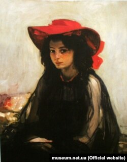 Олександр Мурашко. «Дівчина в червоному капелюшку». (Музейники цю парижанку з геть незрозумілих причин називають Татьяной Ларіной)