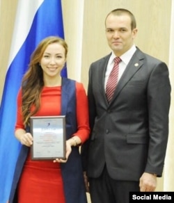 Екатерина Николаева на встрече с президентом Чувашии. Фото из соцсети