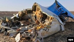 Часть разбившегося на Синайском полуострове российского лайнера