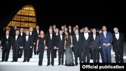 Президент Азербайджана Ильхам Алиев и его министры