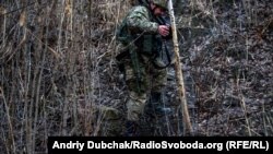 Позиції українських військових на териконі під містом Золоте-4, 13 грудня 2017 року