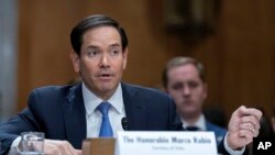 Державний секретар Марко Рубіо дає свідчення на слуханнях у Сенатському комітеті з міжнародних відносин, Вашингтон, 20 травня 2025 року