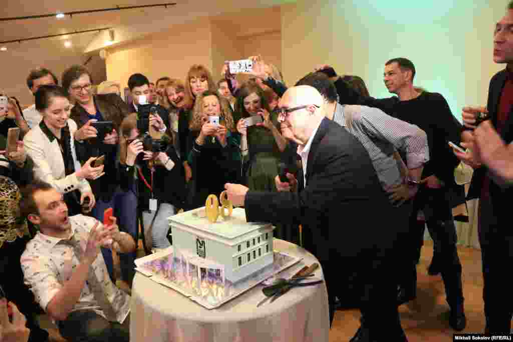 Марк Розовский на юбилее в "Театре У Никитских ворот".