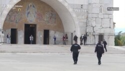 Vaskršnja liturgija SPC bez vernika u Podgorici Vaskršnja liturgija SPC bez vernika u Podgorici