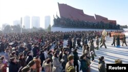 Офіційні урочистості в Пхеньяні в грудні 2017 року